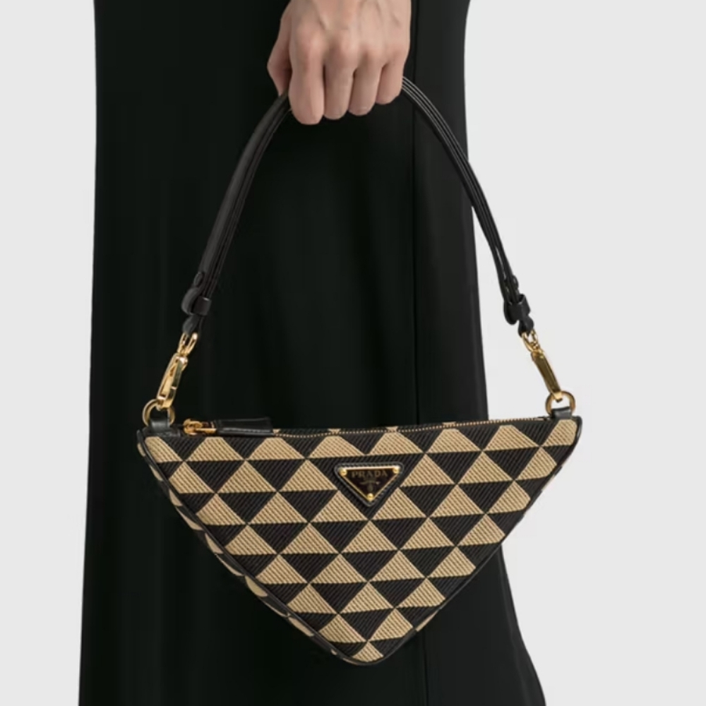 PRADA Embroidered Jacquard Bag - Picture 14 of 17